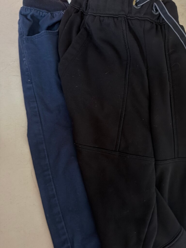 Men's Black and Navy Sweatpants