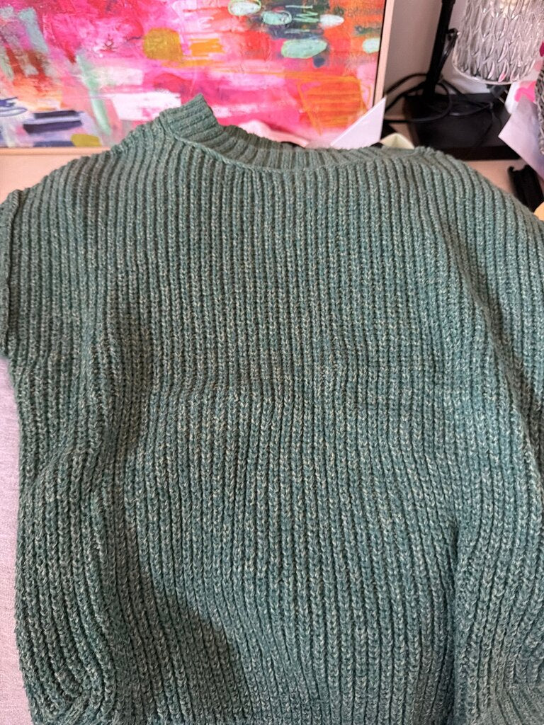Cozy Green Knit Sweater