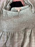 Mint Green Smocked Dress