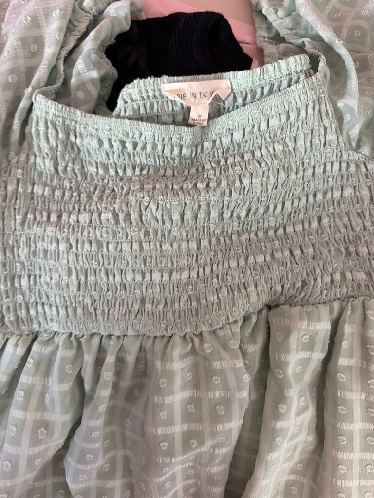Mint Green Smocked Dress