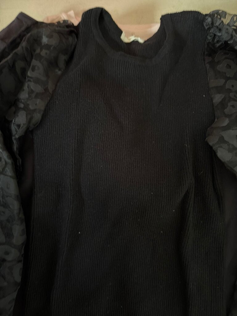 Black Puff Sleeve Dress