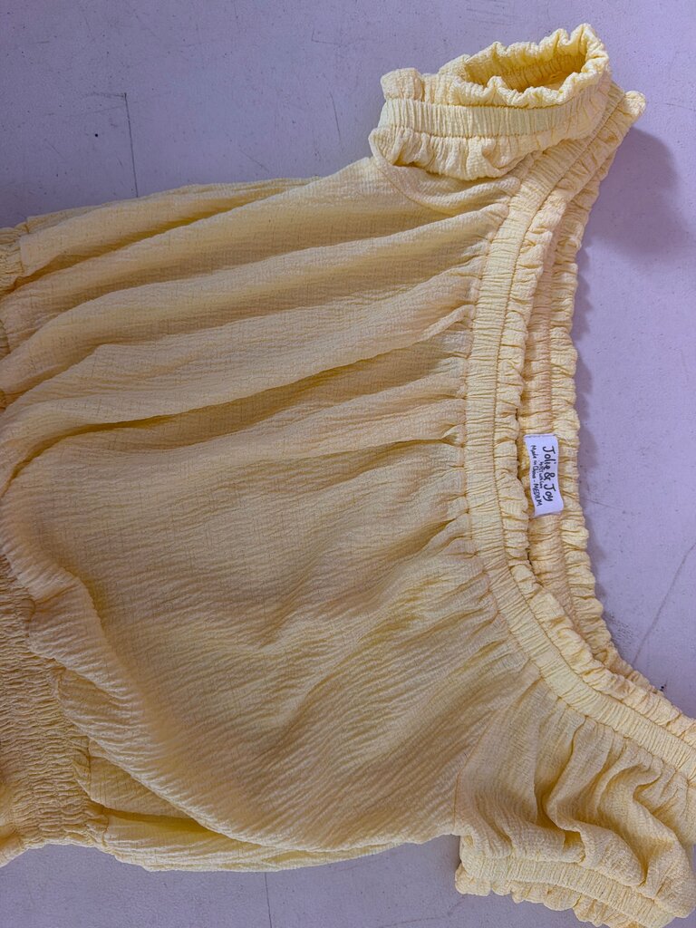 Girls' Yellow Off-Shoulder Top