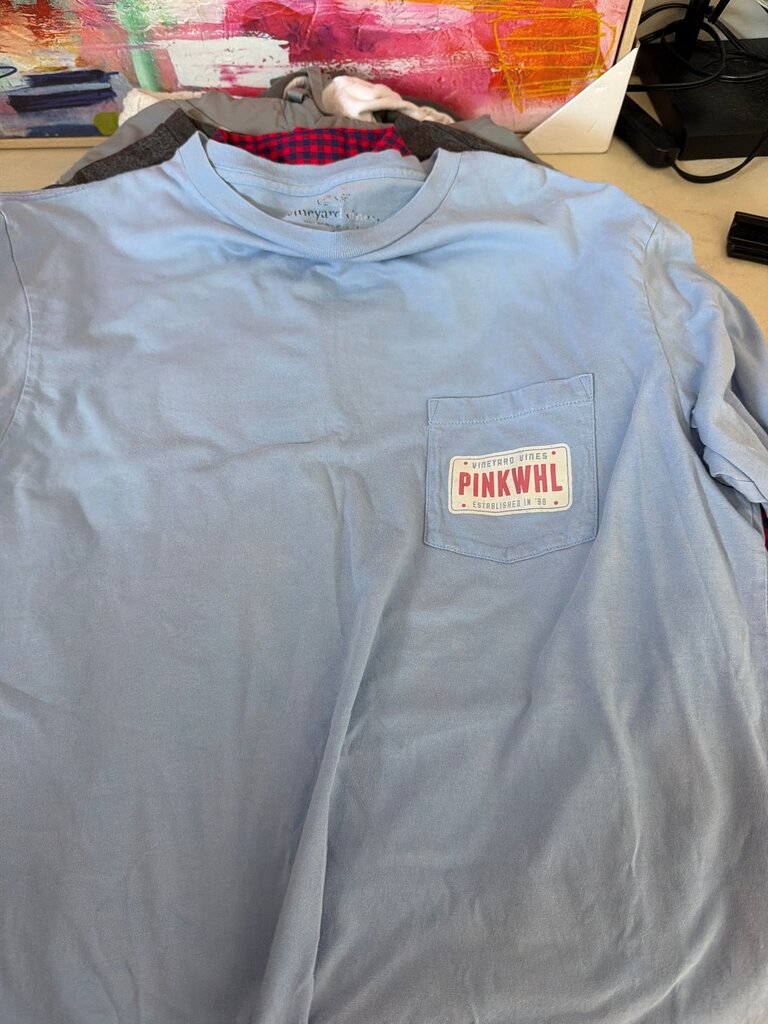 Vineyard Vines Blue Pocket T-Shirt