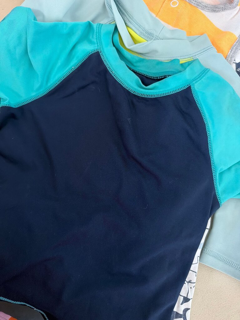 Boys' Blue and Aqua Rash Guard