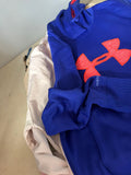 Under Armour Blue Hoodie with Orange Logo