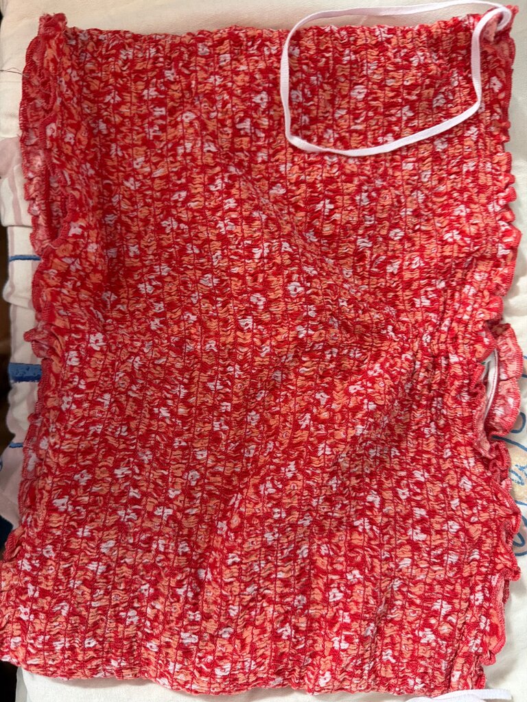 Aerie Red Smocked Dress