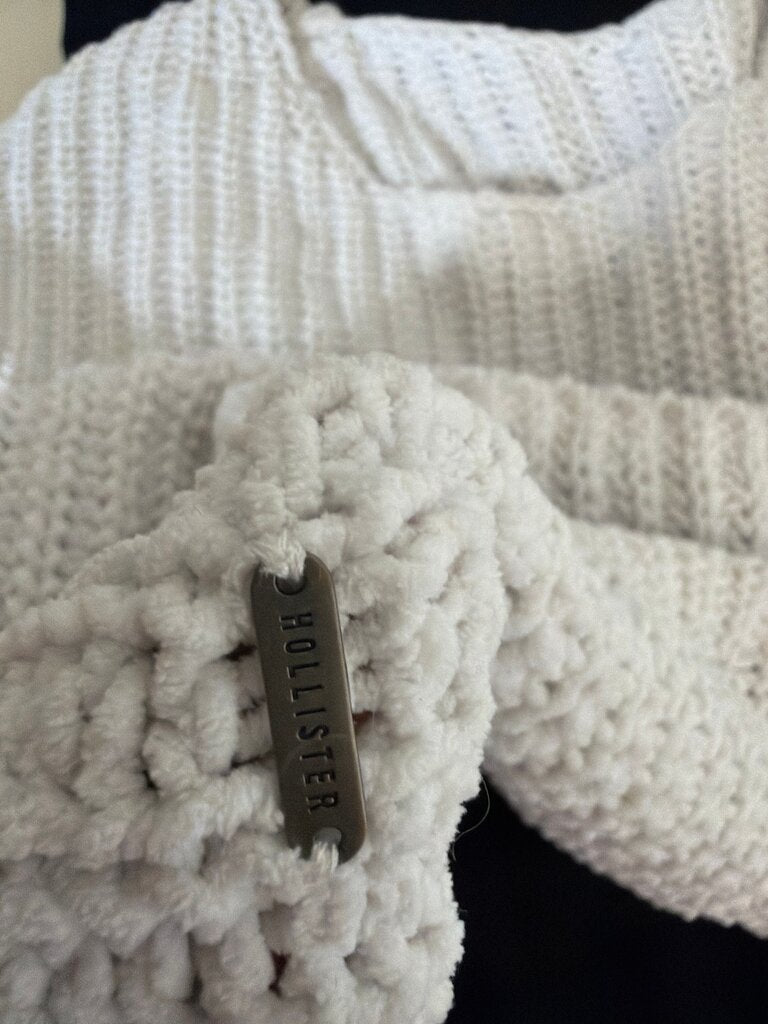 Hollister White Knit Sweater