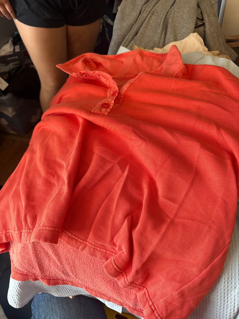 Coral Long Sleeve Polo Shirt
