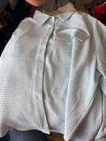 Light Blue Waffle Weave Shirt