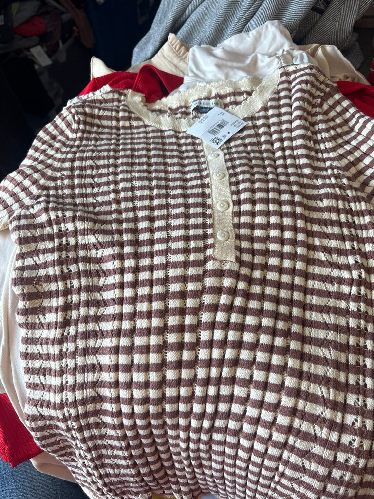 American Eagle Outfitters Striped Knit Top
