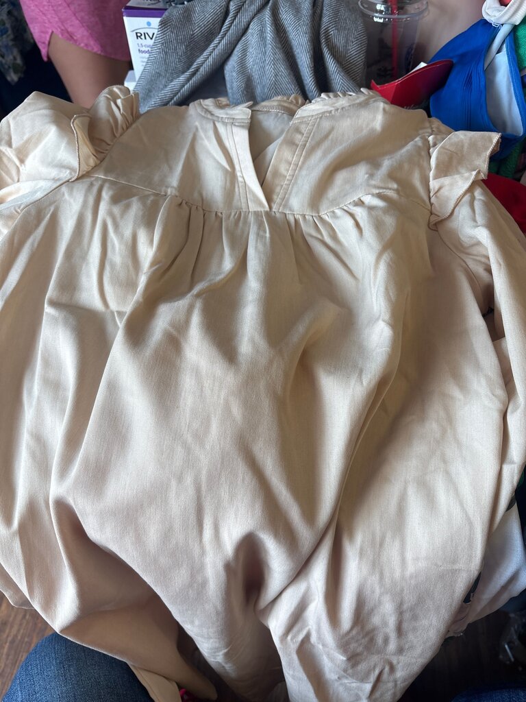 women's cream blouse
