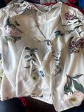 Floral Printed Button-Up Blouse