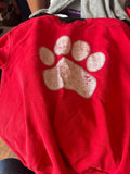 Red Paw Print T-Shirt