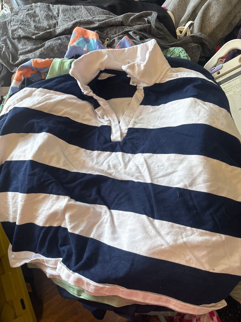 Crown & Ivy Striped Polo Shirt