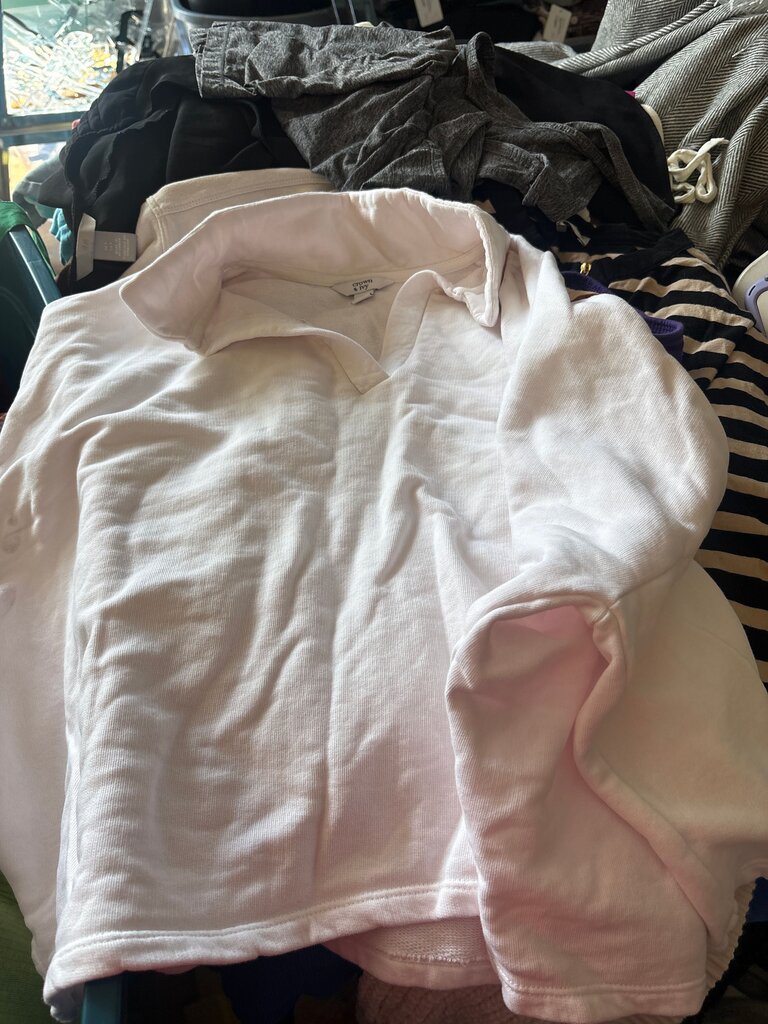 White Long Sleeve Polo Shirt