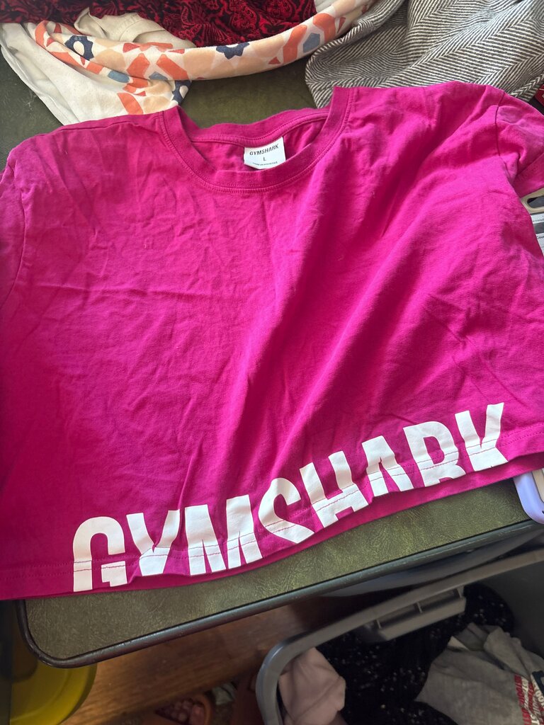 Gymshark Pink Cropped T-Shirt