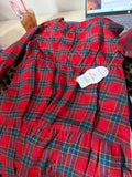 Girls Red Plaid Dress