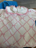 Pink Bow Patterned Top