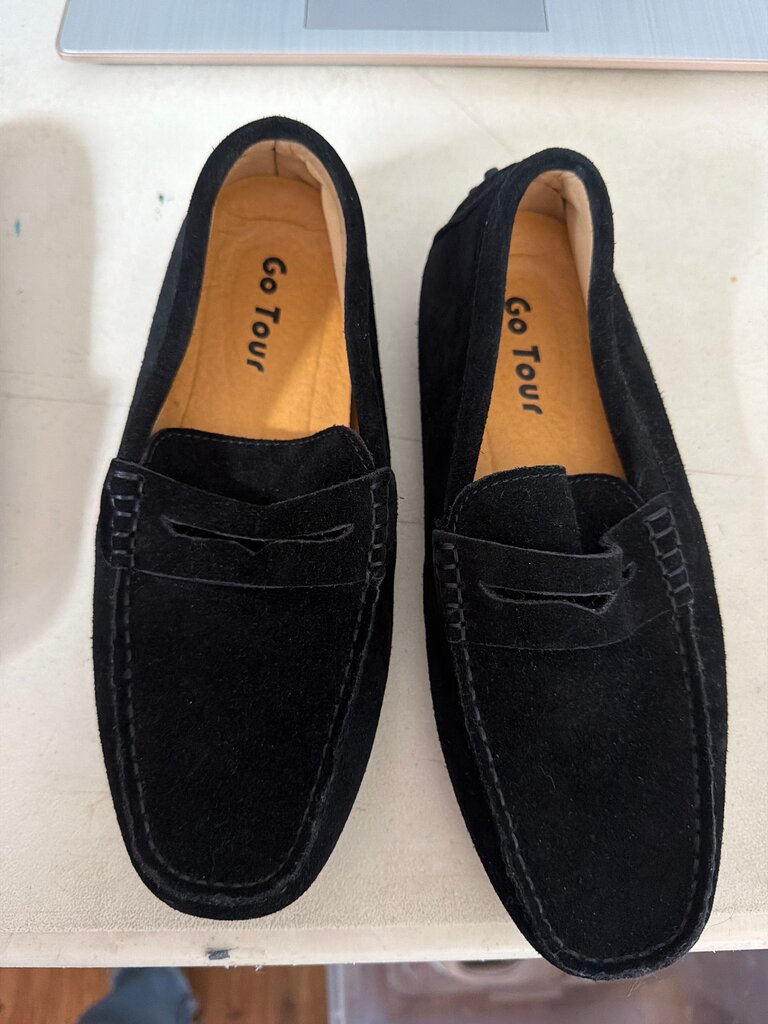 Go Tour Black Slip-On Shoes