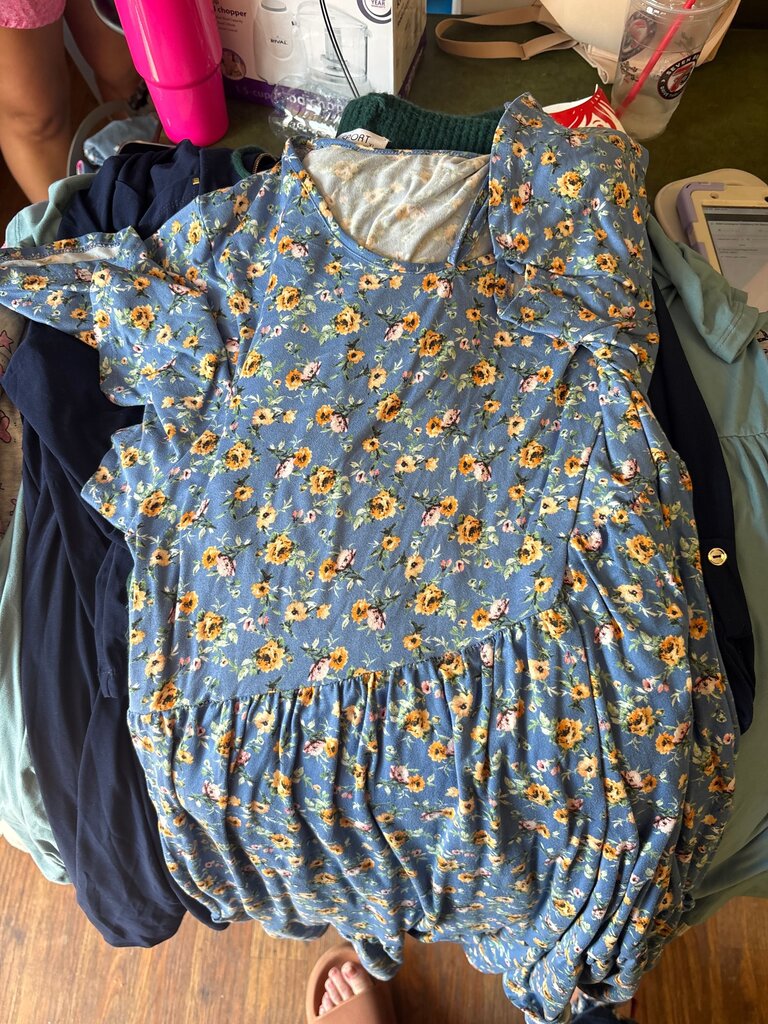 Floral Print Short Sleeve Dress