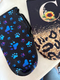 Colorful Pet Paw Print Oven Mitt