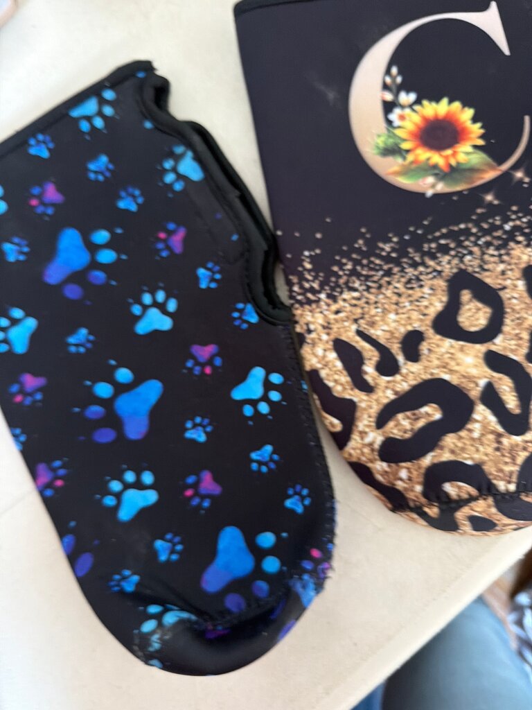 Colorful Pet Paw Print Oven Mitt
