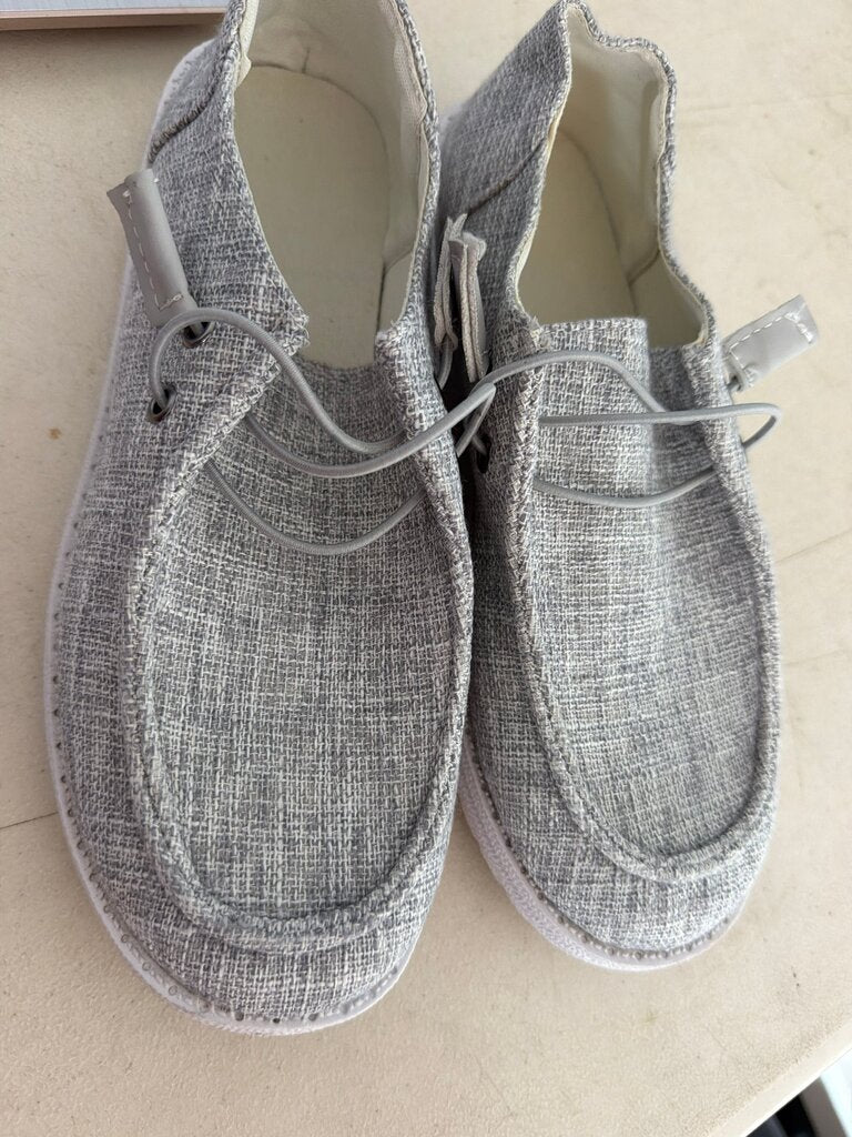 Gray Casual Slip-On Shoes