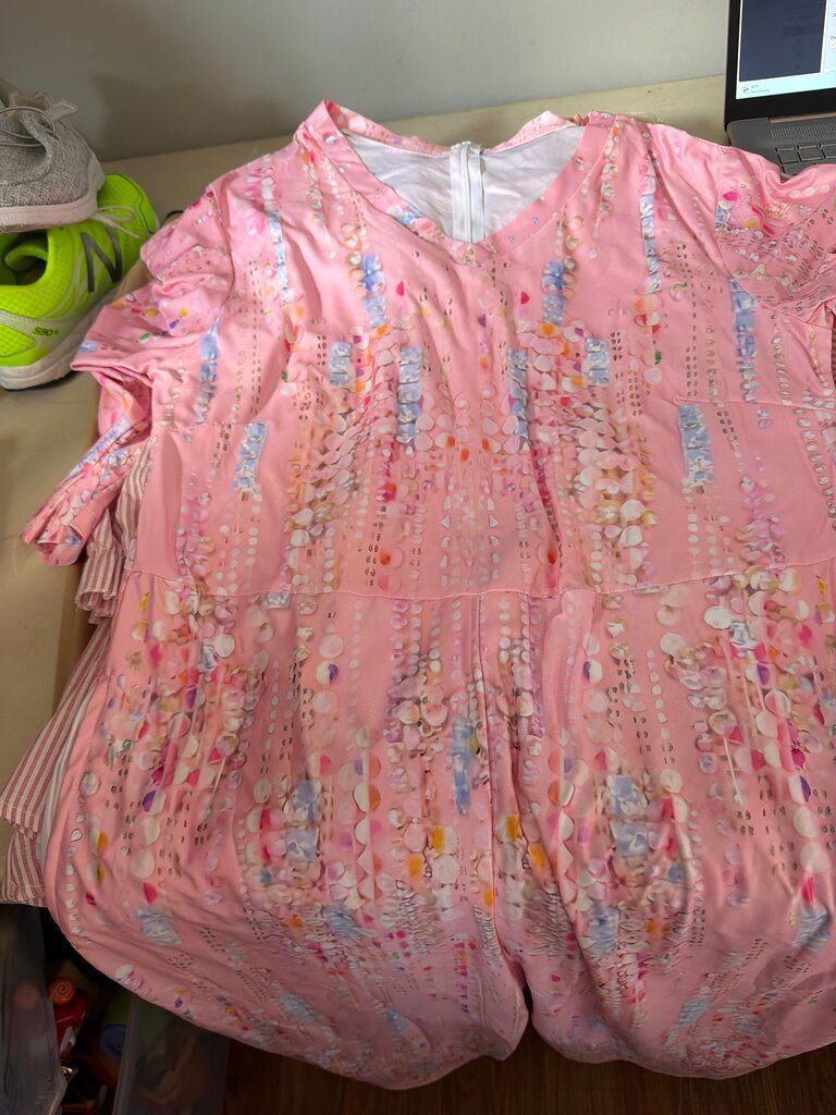 Pink Multicolored Dress