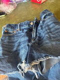 Distressed Denim Shorts
