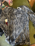 Lululemon Black and White Patterned Long Sleeve Top