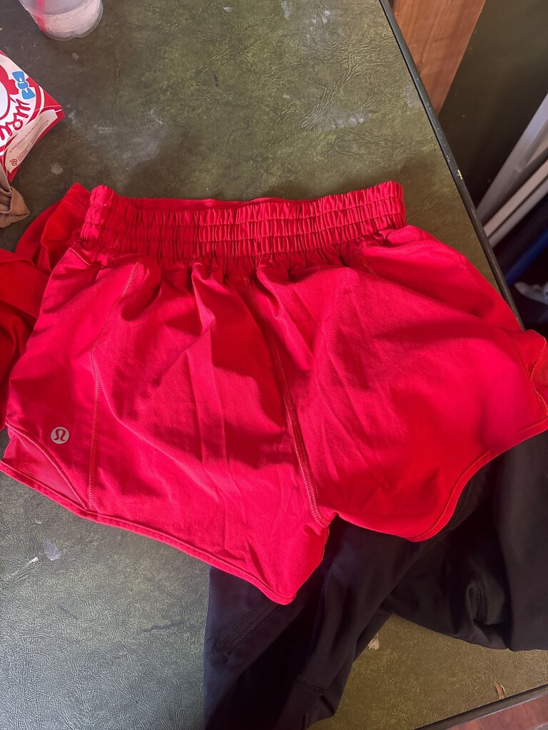 Red Lululemon Athletic Shorts
