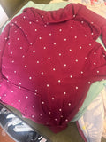 Maroon Star Print Hoodie set