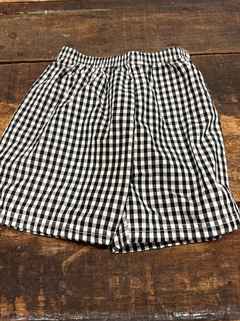 Black and White Gingham Shorts
