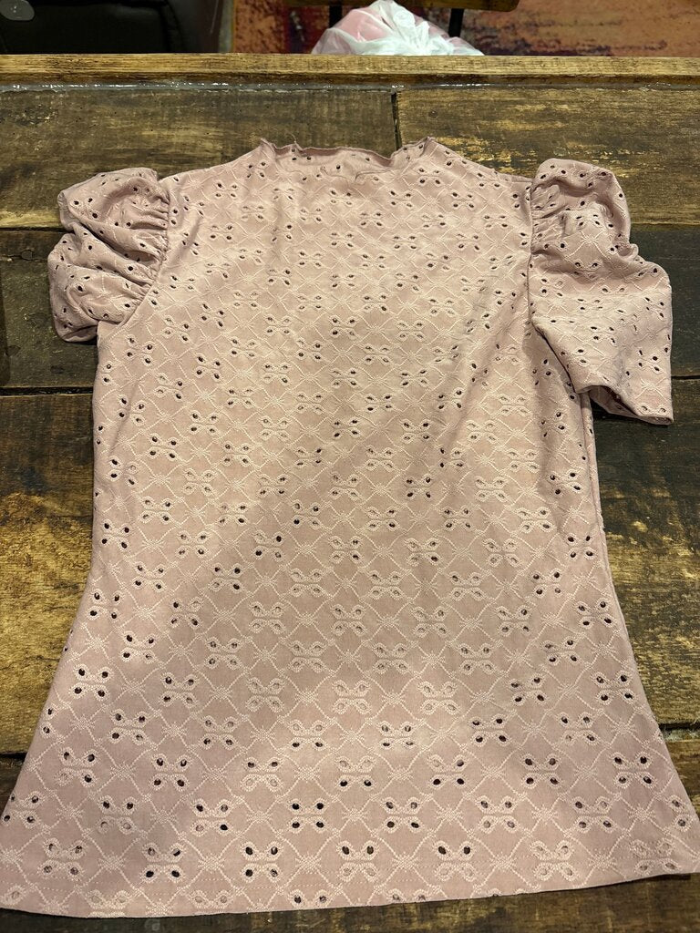 Pink Puff Sleeve Top