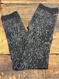 Women's Black Leopard Print Leggings