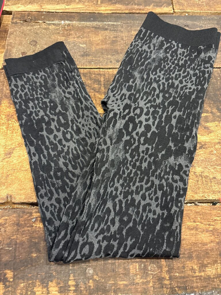 Women's Black Leopard Print Leggings