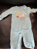 Toddler Boys' Striped Excavator Pajamas