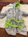 Kids Hooded Bathrobe with Shark Pattern
