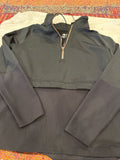 Black Half-Zip Pullover