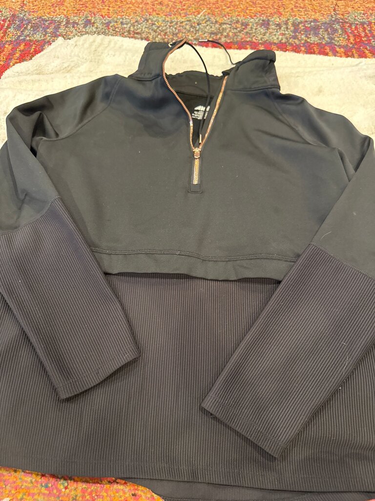 Black Half-Zip Pullover