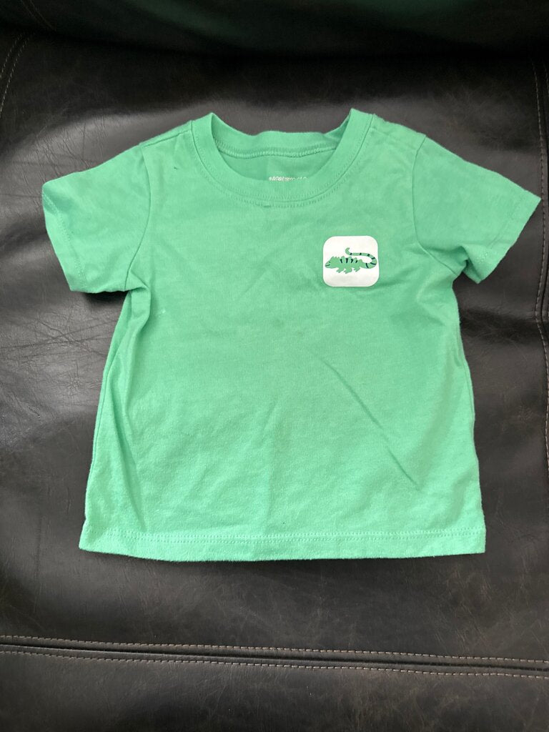 Green T-Shirt with Animal Print