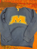 Blue Sweatshirt with M Logo