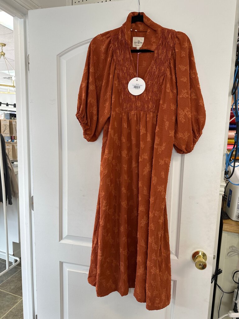 Umgee Rust Floral Dress