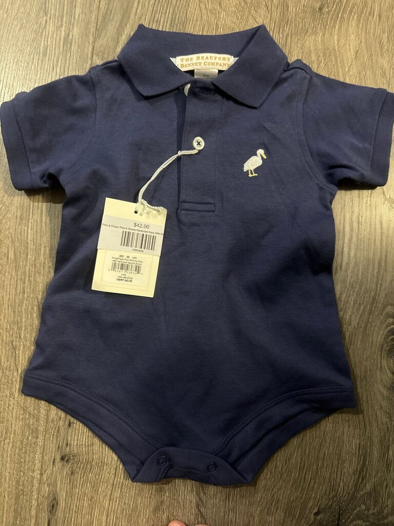The Beaufort Bonnet Company Baby Polo Bodysuit