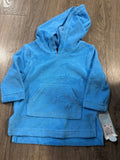 Baby Blue Hooded Towel Sweatshirt