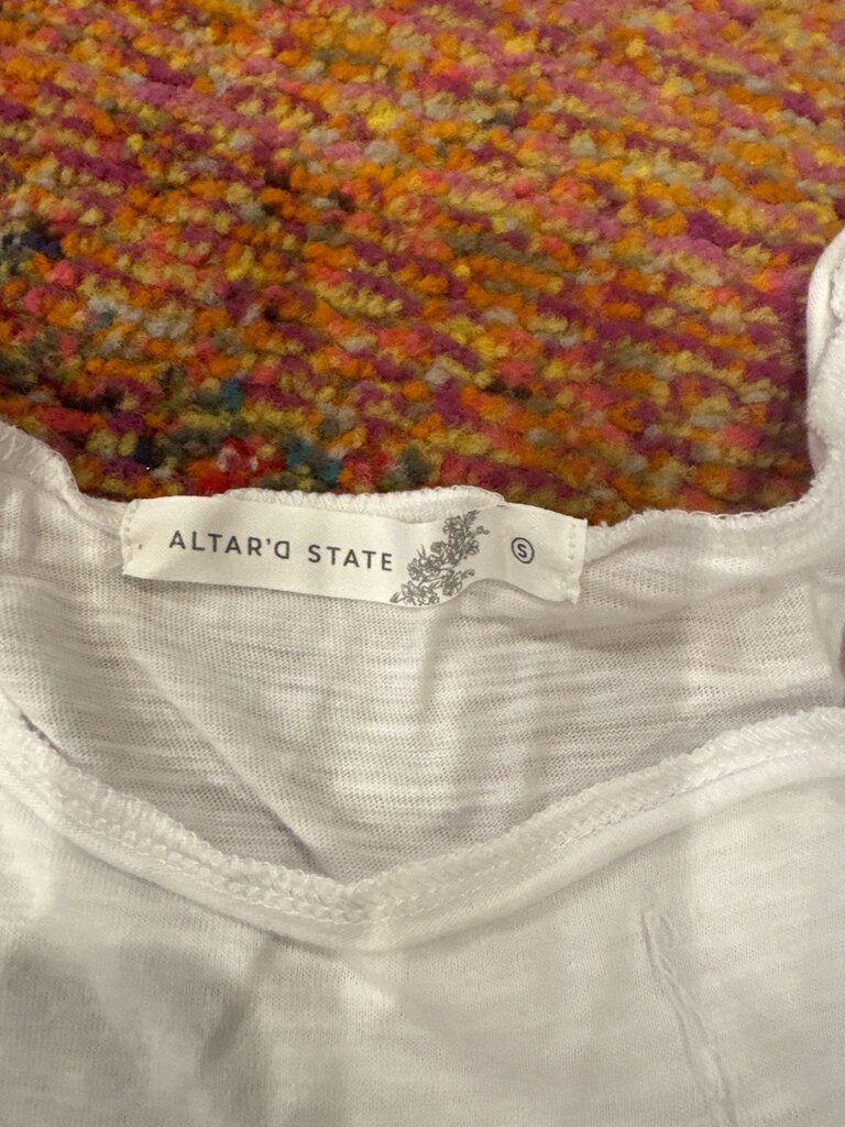 Altar'd State White Ruffled Dress