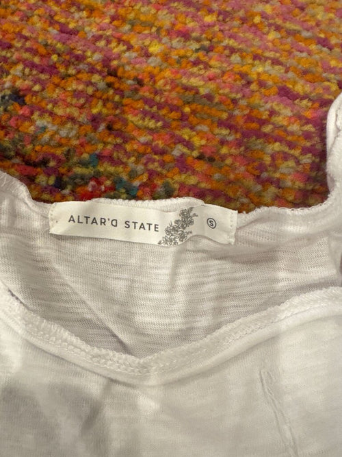 Altar'd State White Ruffled Dress