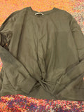 Michael Kors Long Sleeve Knotted Top