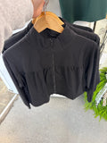 Women's Black Zip-up Jacket