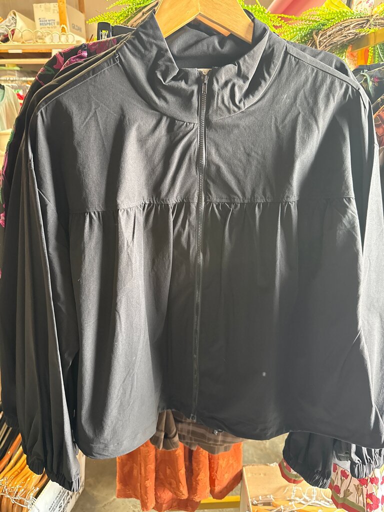 Black Zip-Up Jacket